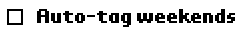 Auto-tag off