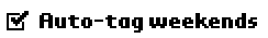 Auto-tag on