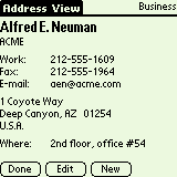 Address view