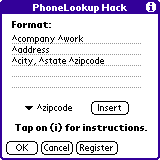 Configuration screen