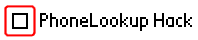 PhoneLookup Hack is disabled